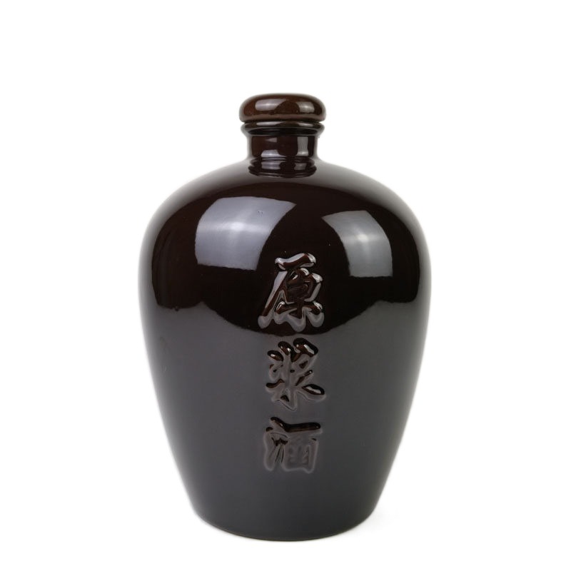 Ceramic wine bottle 5kg puree wine word bottle white wine bottle empty bottle antique wine bottle household ceramic wine jar
