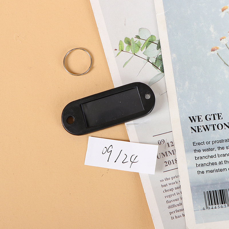 in stock key card color PP plastic classification number plate hotel hotel mark writing key chain accessories wholesale