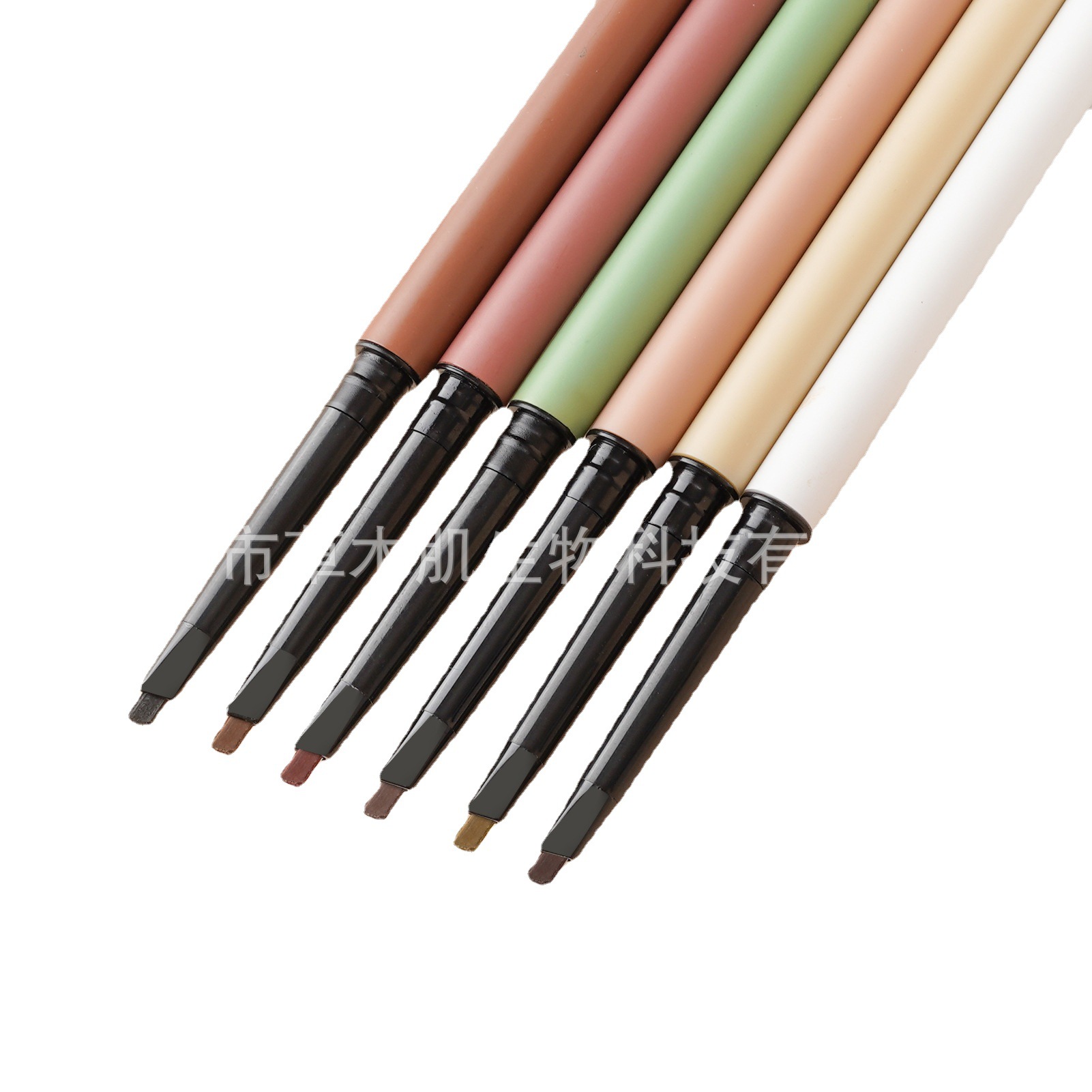 Neutral logo-free source manufacturers wholesale Amazon cross-border foreign trade small batch double eyebrow pencil dual-purpose eyebrow pencil