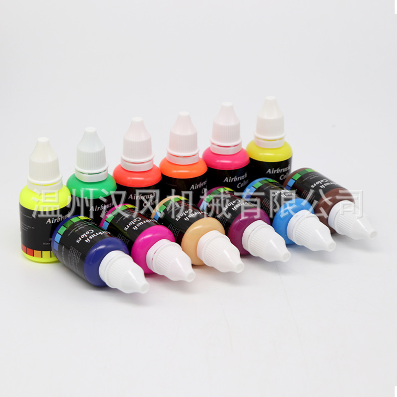 Spray Gun Pigment Dilution-Free Water-Based Environmentally Friendly Paint Painting Graffiti Color Change Plastic Wooden Metal Model DIY 12 Colors
