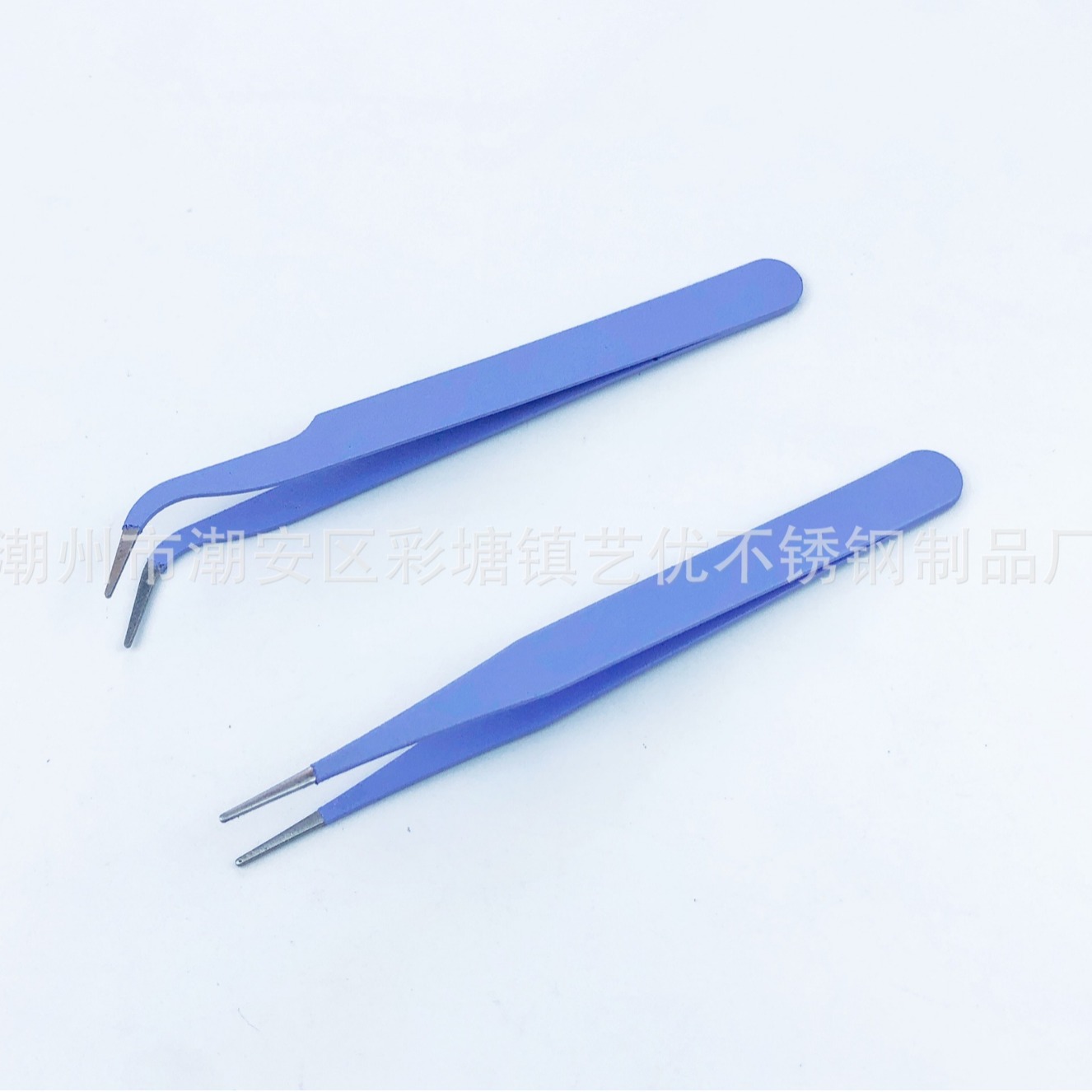 New 1.3MM Handbag Tweezers Stainless Steel Beauty False Eyelash Tweezers Handmade DIY Manicure Tweezers Multi-functional Work