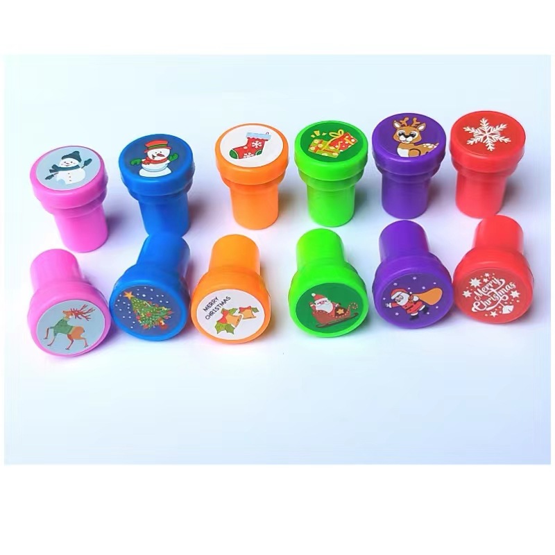 Christmas children's seal 12 Christmas patterns suit toy cartoon encouragement seal factory direct supply