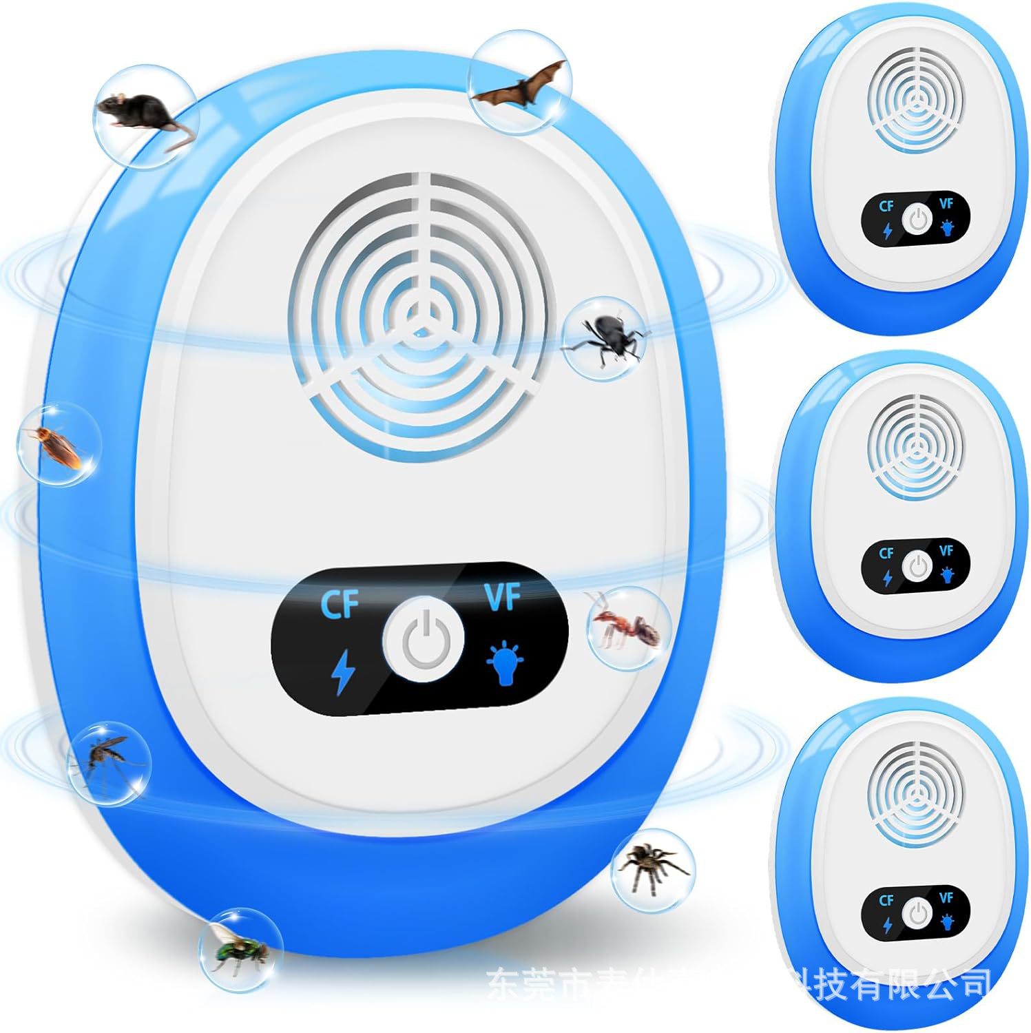 Ultrasonic Mouse Repeller, Insect Repeller, Mosquito Repeller, High-Power Led Light Frequency Adjustable, Amazon Us Hot Model