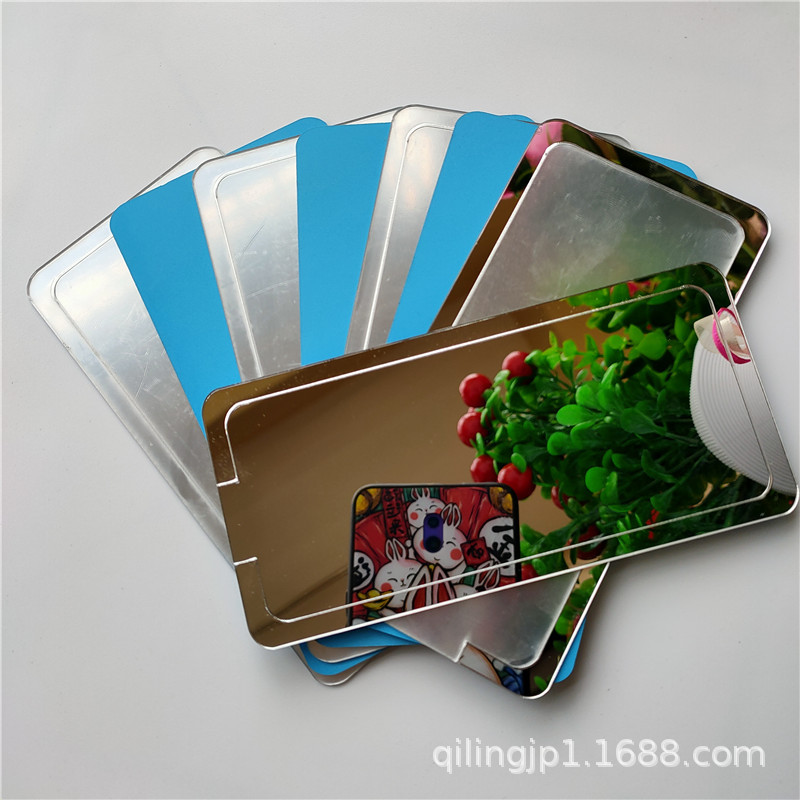 Manufacturer Processes Special-Shaped Lens Cosmetic Powder Box High-Definition Heart-Shaped Lens Irregular Round Cosmetic Mirror