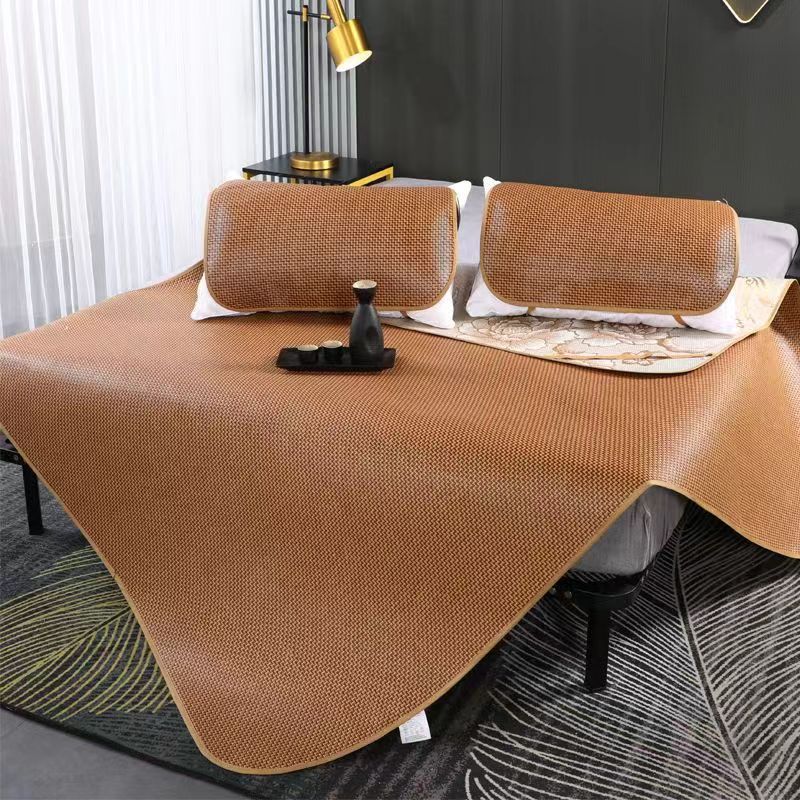 Summer mat rattan mat 1.5 m1.8m0.9/1.2m sheets double mat foldable dormitory straw mat new