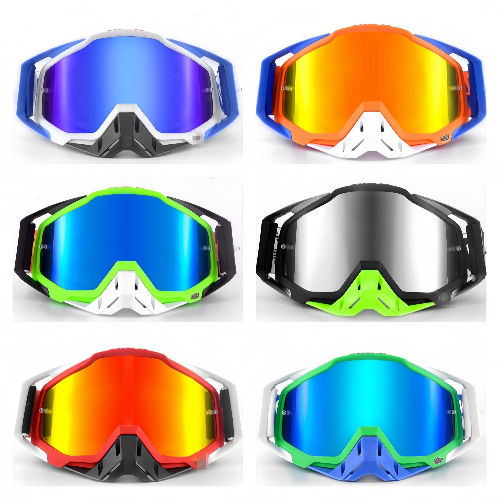 in stock 100% goggles motocross outdoor 100% windproof sand riding ski windproof and dustproof goggles