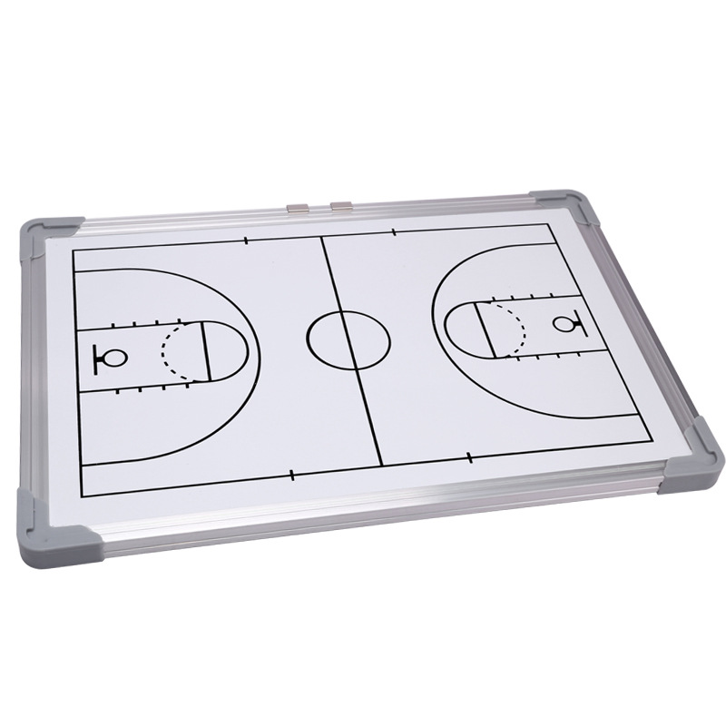 Magnetic Basketball Aluminum Alloy Frame Tactical Board Wall-Mounted Erasable Tactical Board Game Training Coach Teaching Board
