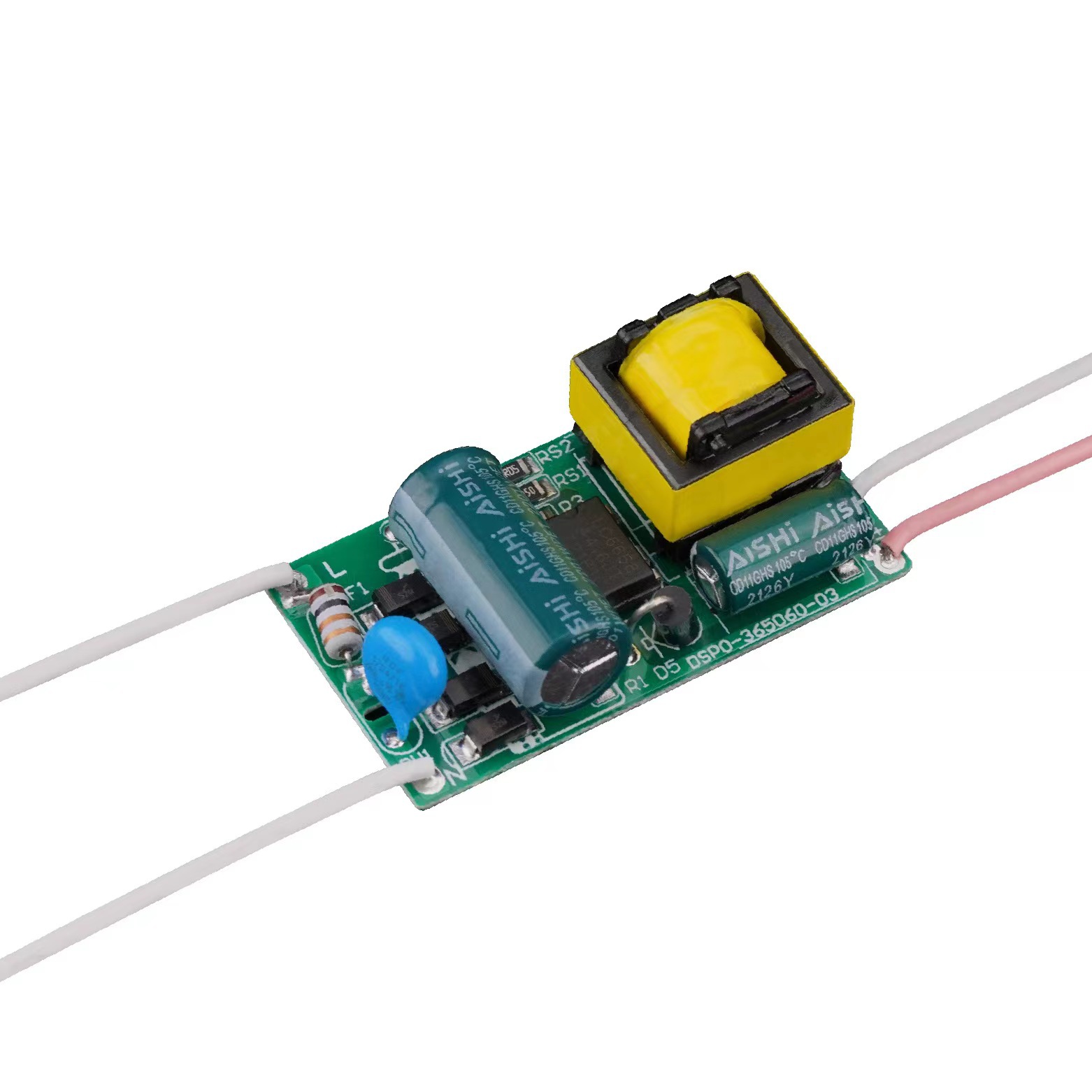 Non-isolated constant current built-in high voltage power supply without stroboscopic driver