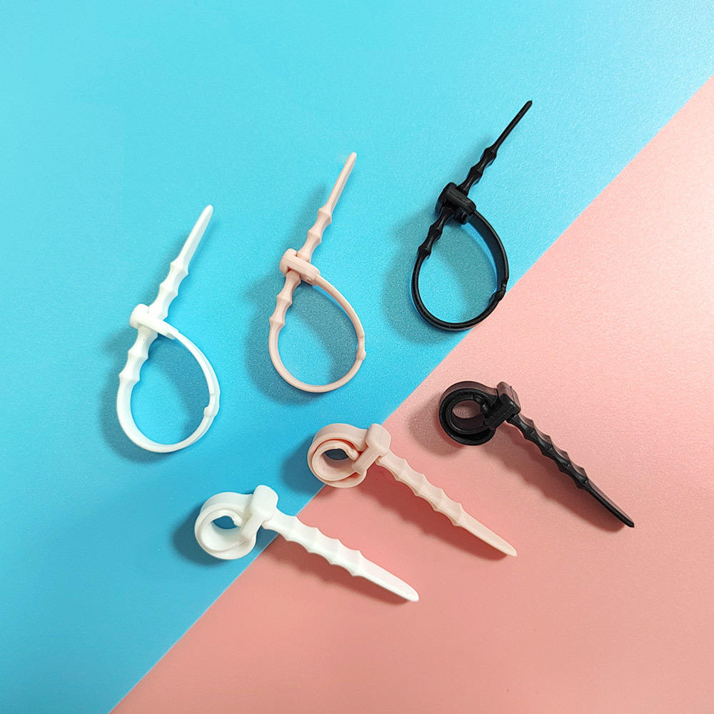 Fishbone Silicone Cable Organizer Data Cable Storage Tie Headphone Cable Winder Strap Cord Organizer