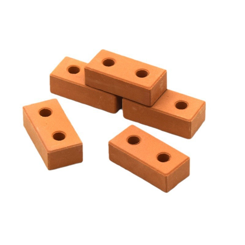 1 to 12 Model Small Brick Ceramic Building Blocks Educational Toys Small Masons Building Houses Red Brick Handmade Shop