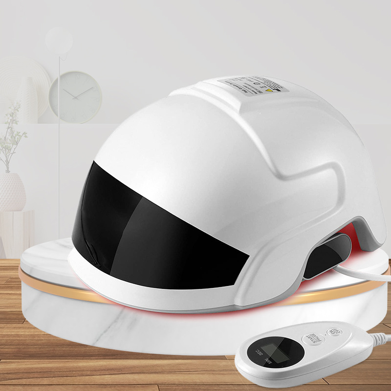Cross-Border Hot Led Red Light Hair Growth Cap Solid Hair Anti-Hair Loss Hair Care Device Home Scalp Care Artifact