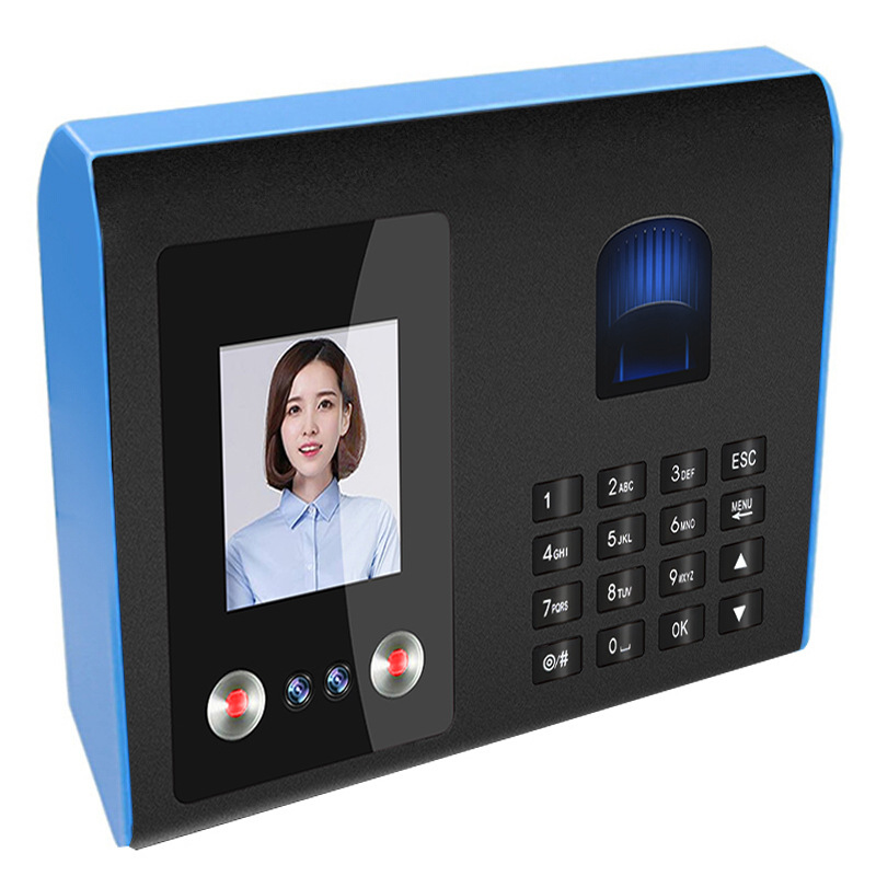 Face Attendance Machine Manufacturer Customizes Face Recognition Fingerprint Facial Employee Canteen Sign-In Machine Logo Factory Customization