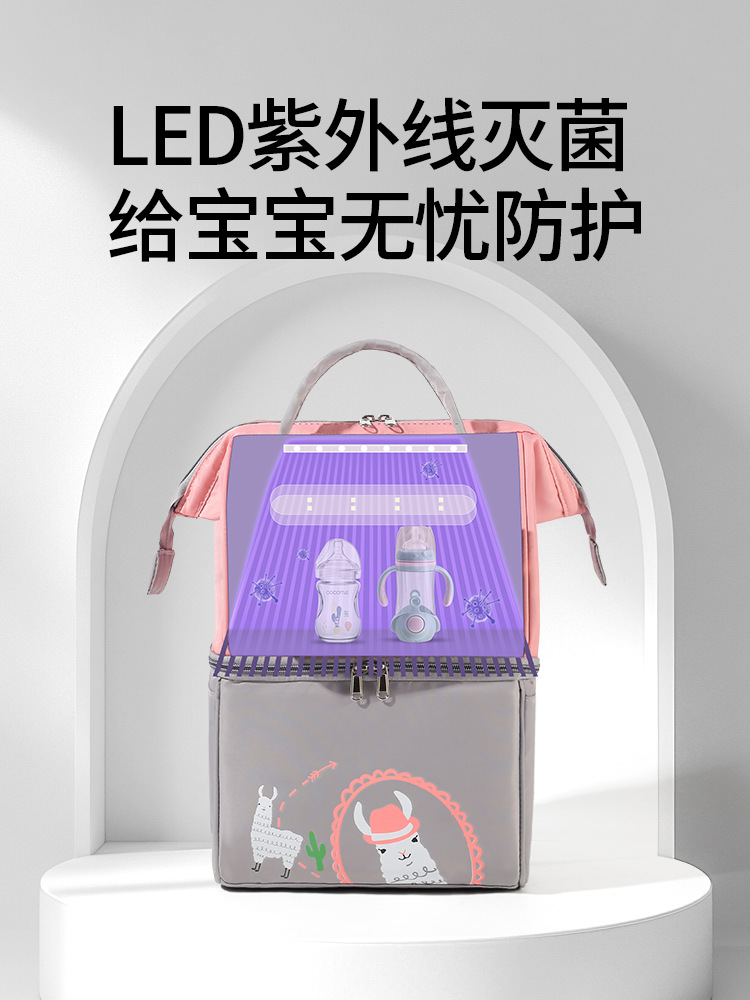 New Sterilization Mummy Bag Mother and Baby Out Light Back Milk Bag Breast Milk Preservation Heat Preservation Ice Bag Multifunctional Mother Bag