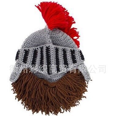 Креативная смешная шапка рыцаря, теплая шершавая шапка для защиты ушей, горячая продажа 2025