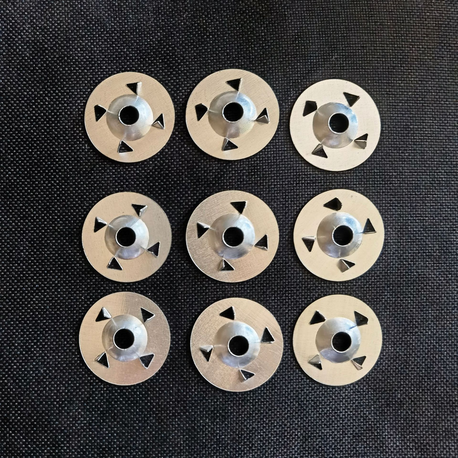 Insulation Nail Gasket Ceiling Back Wall Fixing Four-thorn Six-hole Gypsum Board Adhesive Sheet 32mm Washer Plastic Gasket