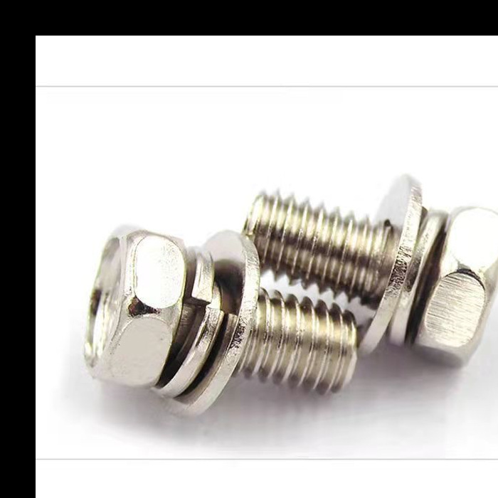 Electric Tricycle Tianneng Chaowei 52a Special Screw 58a Nickel-plated Cross External Hexagonal M6 Battery Fixing Screw