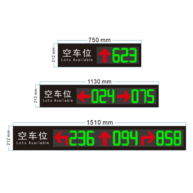 LED traffic display standard full color module dynamic arrow indoor parking variable parking space guide