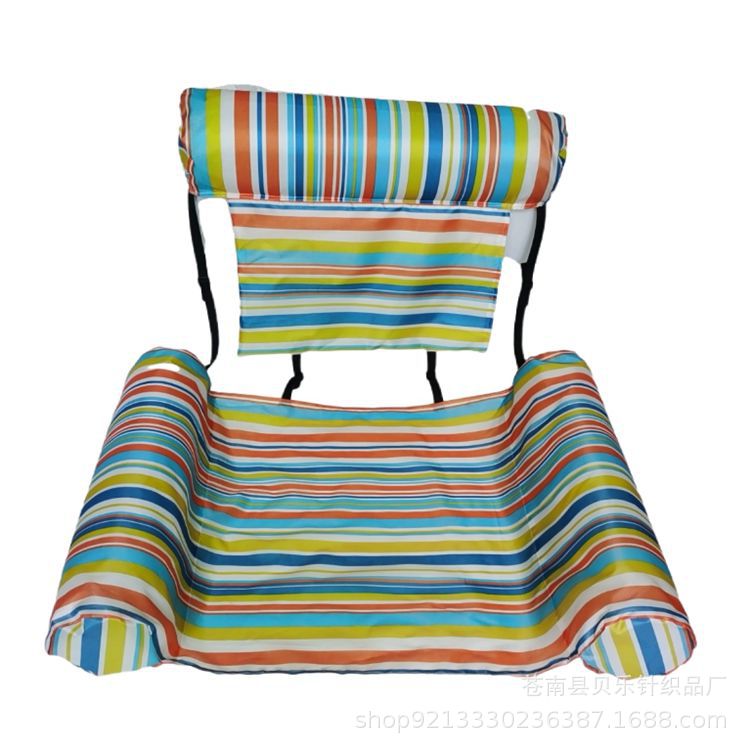 Cross-border Explosion Models Multifunctional Clip Mesh Floating Bed Inflatable Lounge Chair Water Foldableable Backrest Floating Bed Water Floating Hammock