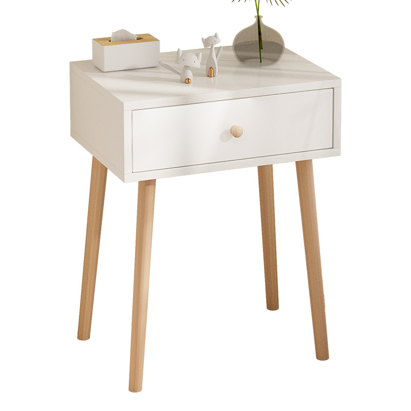 Casual and Fresh Small Bedside Table, Low Modern Fashion Storage Cabinet, Bedside Hotel and B&B Fully Equipped Bedside Table