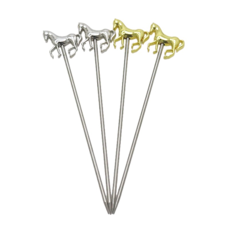 304 Stainless Steel Fruit Needle Salad Pick Cocktail Pick Bar Bartending Decorative Pick Fruit Fork Fruit Pick Snack Pick
