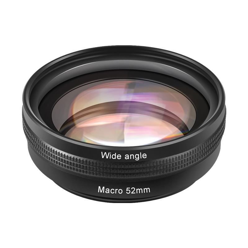 ZV1 wide-angle additional mirror 52MM wide-angle macro two-in-one camera additional mirror ZV-E10 wide-angle macro lens