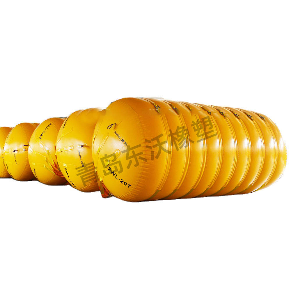 Water Dock Floating Pontoon Floating Ball Water Surface Garbage Combined Interception Pontoon Dongwo Rubber and Plastic Manufacturer Specializes in Lifting Bags