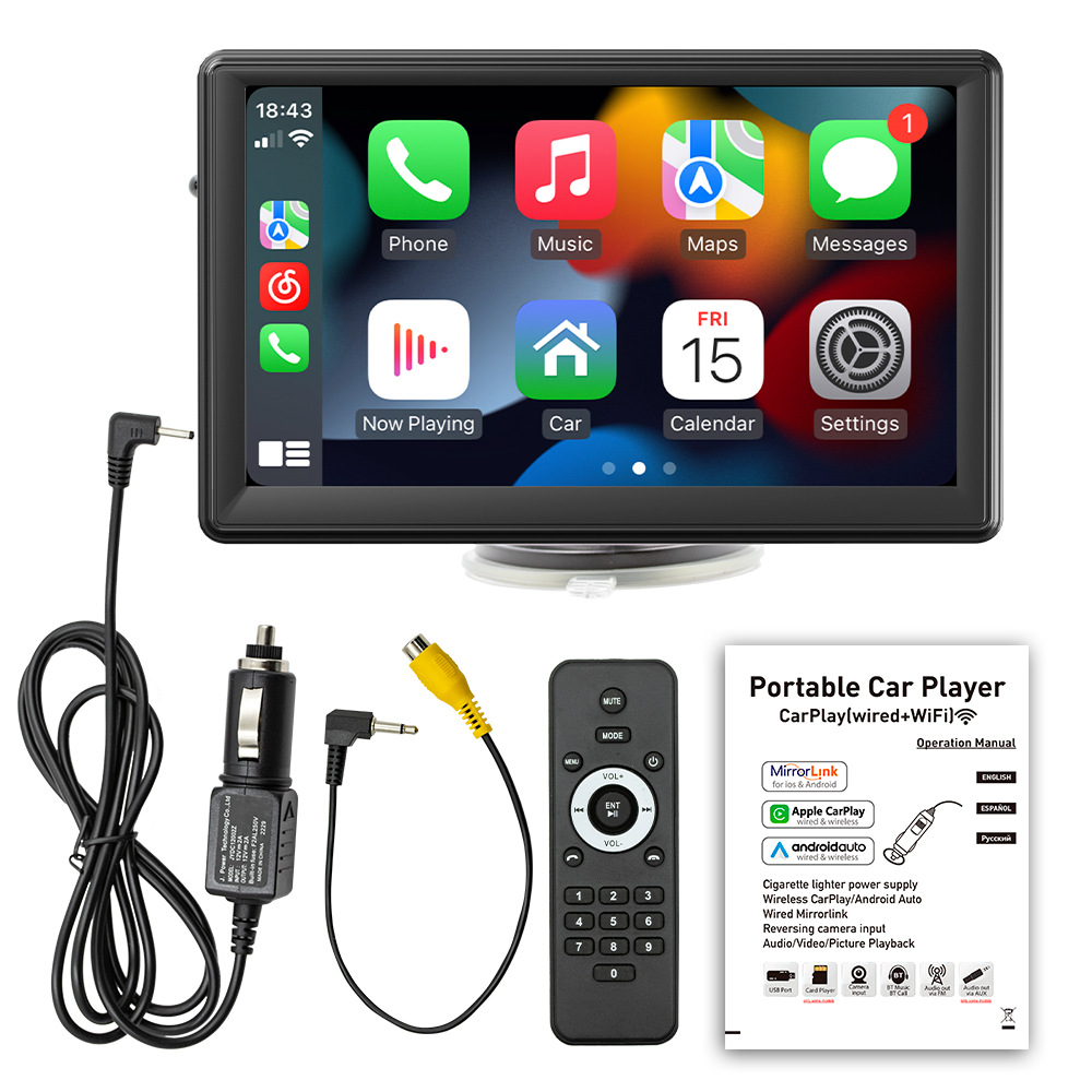 7inch Portable Navigation Wireless Carplay Car Mp5 Player Bluetooth Hands-Free Central Control Pnd Car Navigation