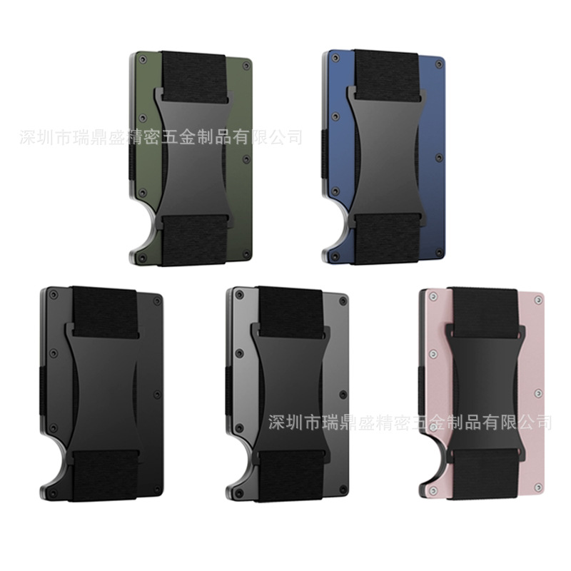 Factory direct supply aluminum alloy card bag metal wallet carbon fiber card holder, RFID card holder credit card holder