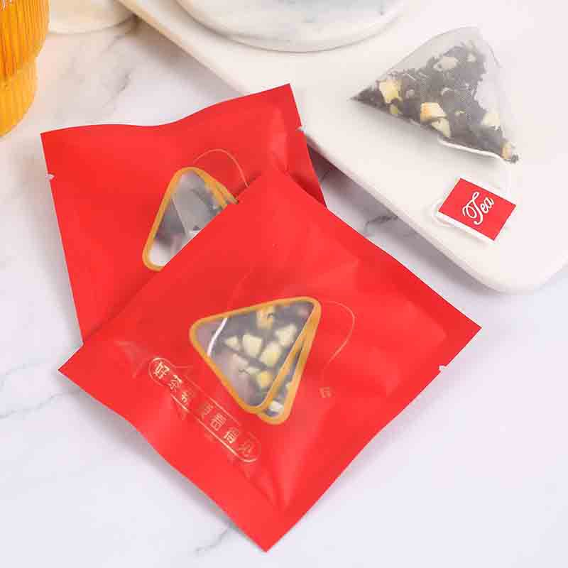 [Processing and Customization] Sour Plum Soup Individually Packaged Chrysanthemum Cassia Seed Health Scented Tea Transparent Individually Packaged Triangular Bag