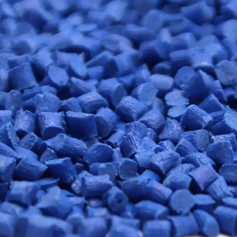 Environmentally Friendly Pcr Recycled Pbt Blue Particles, High Temperature and Corrosion Resistant Engineering Plastics, Spray-Free Connector Injection Molding