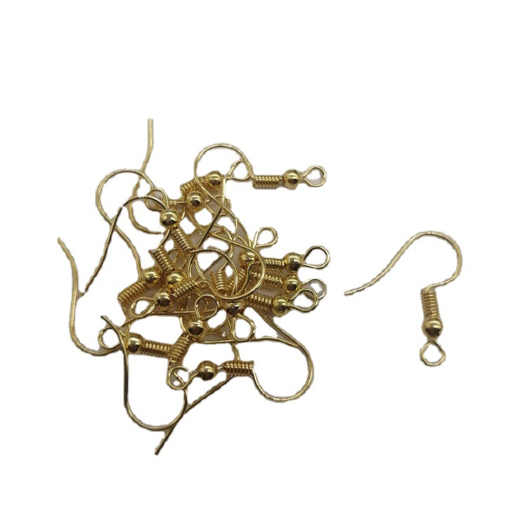 One word ear hook with bead ear hook big ear hook curved ear hook earrings earrings accessories DIY jewelry accessories wholesale