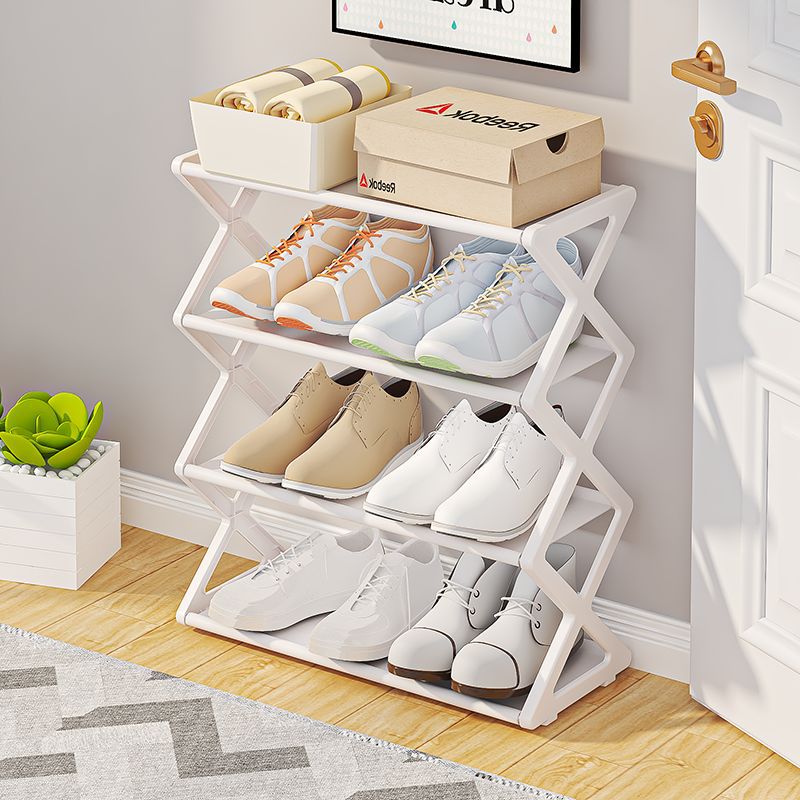 Multifunctional Simple X-Shaped Combination Shoe Rack Dormitory Home Storage Metal Multi-Layer Shoe Cabinet Storage Rack at the Door