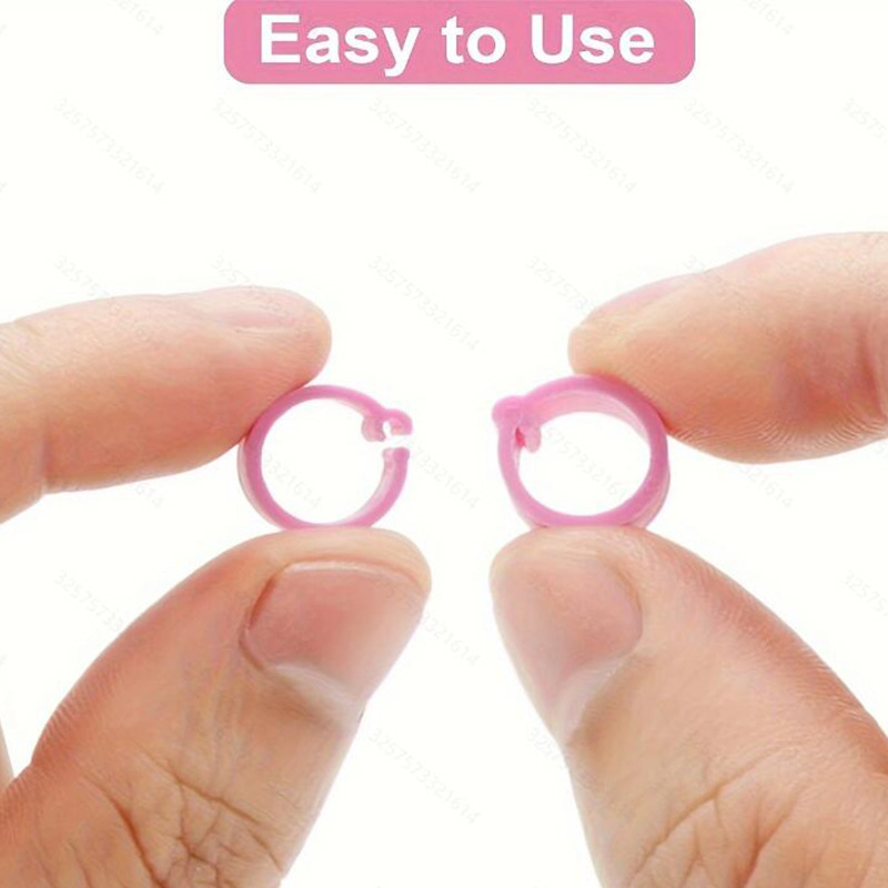 Cross-border large non-word identification ring pigeon foot ring color clasp pigeon supplies plastic 10 color wide type