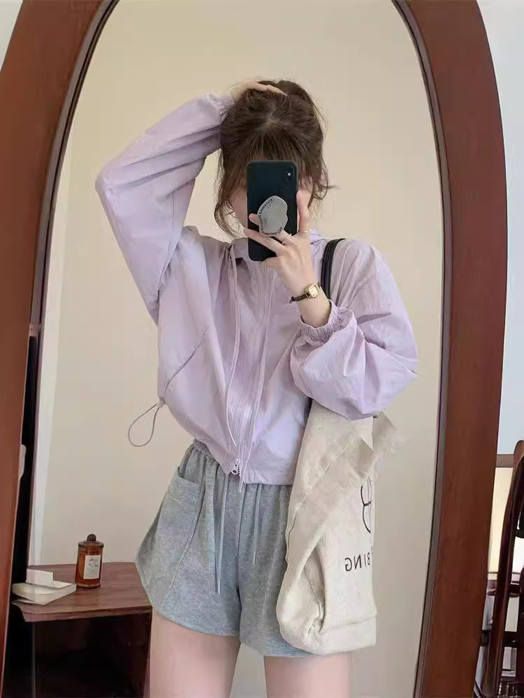 Тонкое солнцезащитное пальто для женщин, новое поступление 2024 года, свободный повседневный топ