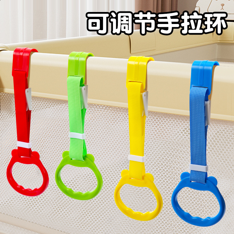 Игровая кроватка с кольцом для подтягивания для обучения стоять, кольцо для подвешивания, кольцо для кроватки, автомобильное кольцо для малышей, оптовая продажа