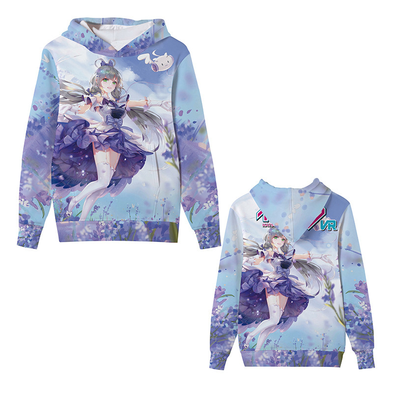 Hatsune Miku Sweatshirt Anime Peripheral Princess Clothes Pullover Hooded Two-Dimensional Top Can Be Customized