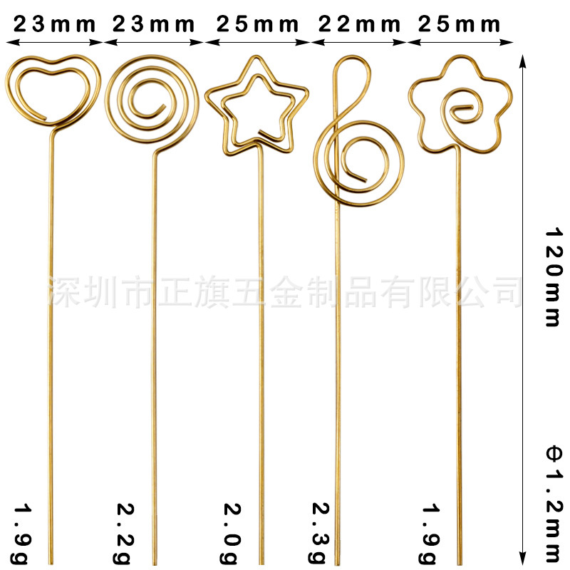 [Factory Direct] DIY handmade clay cartoon note clip wire insert color clay soft Pottery handmade accessories