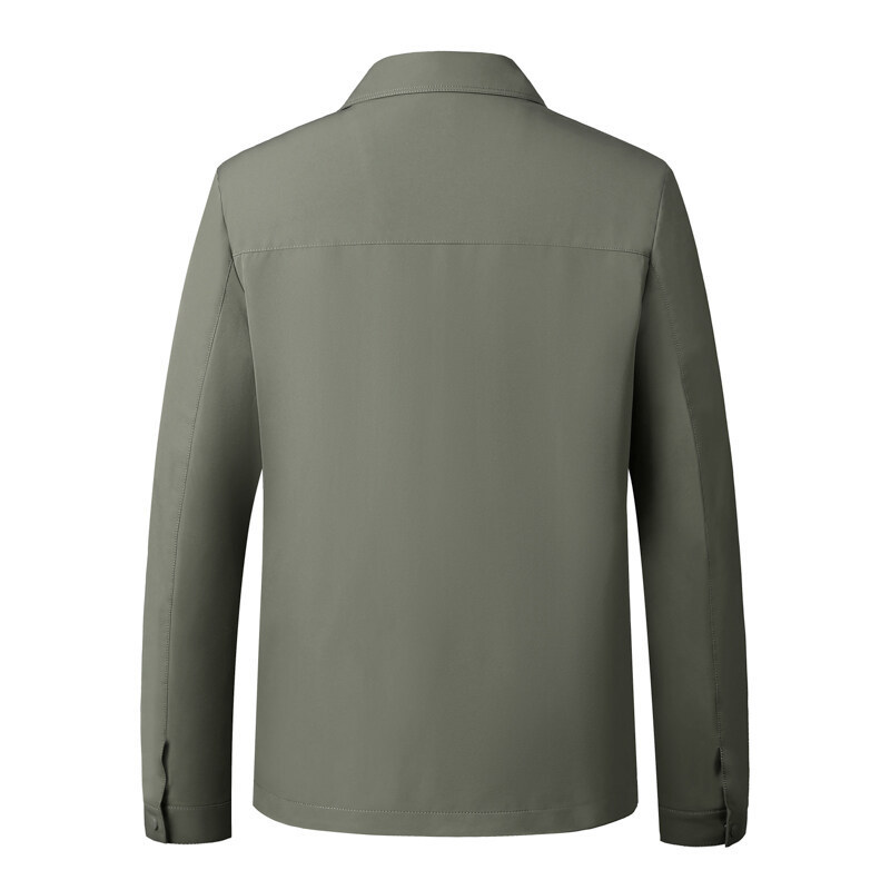 2025 Spring and Autumn New Men's Jacket 3D Thin Casual Versatile Light Luxury Men's Top Korean Style Green