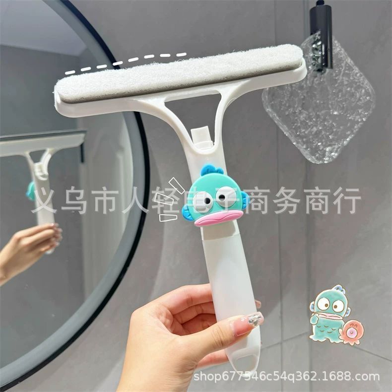 Household multifunctional water spray glass window scraping bathroom mirror scraping glass artifact comes with watering can cleaning brush