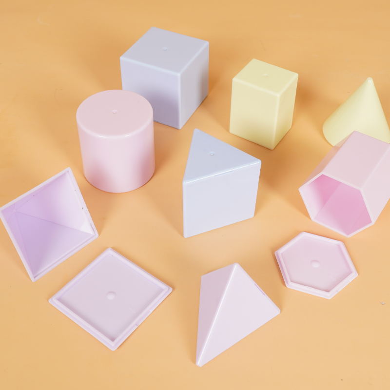 Elementary school students grade 1-6 perspective geometry decomposition model three-dimensional graphic expansion demonstration teaching aids teaching aids suit