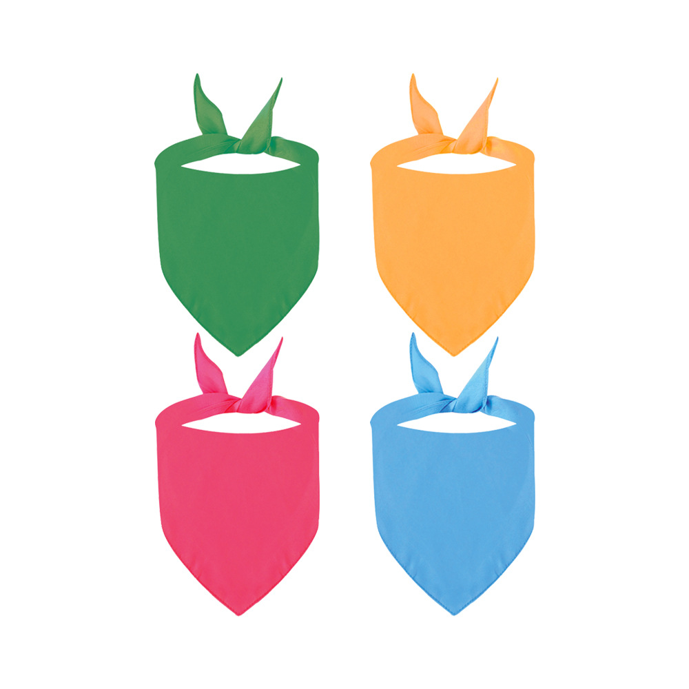 Cross-border pet solid color bib printed polyester bib cat simple bib triangle bib wholesale collar