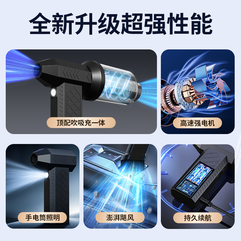 Amazon Cross Border Violence Turbofan High Speed Supercharged Hurricane Turbofan Mini Camping Outdoor Handheld