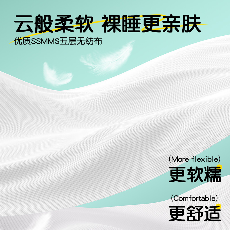 Buddy High Travel Disposable Bed Bed Sheets, Quilt Cover, Pillowcase, Quilt Cover, Four-Piece Set, Travel Hotel Double Bedding