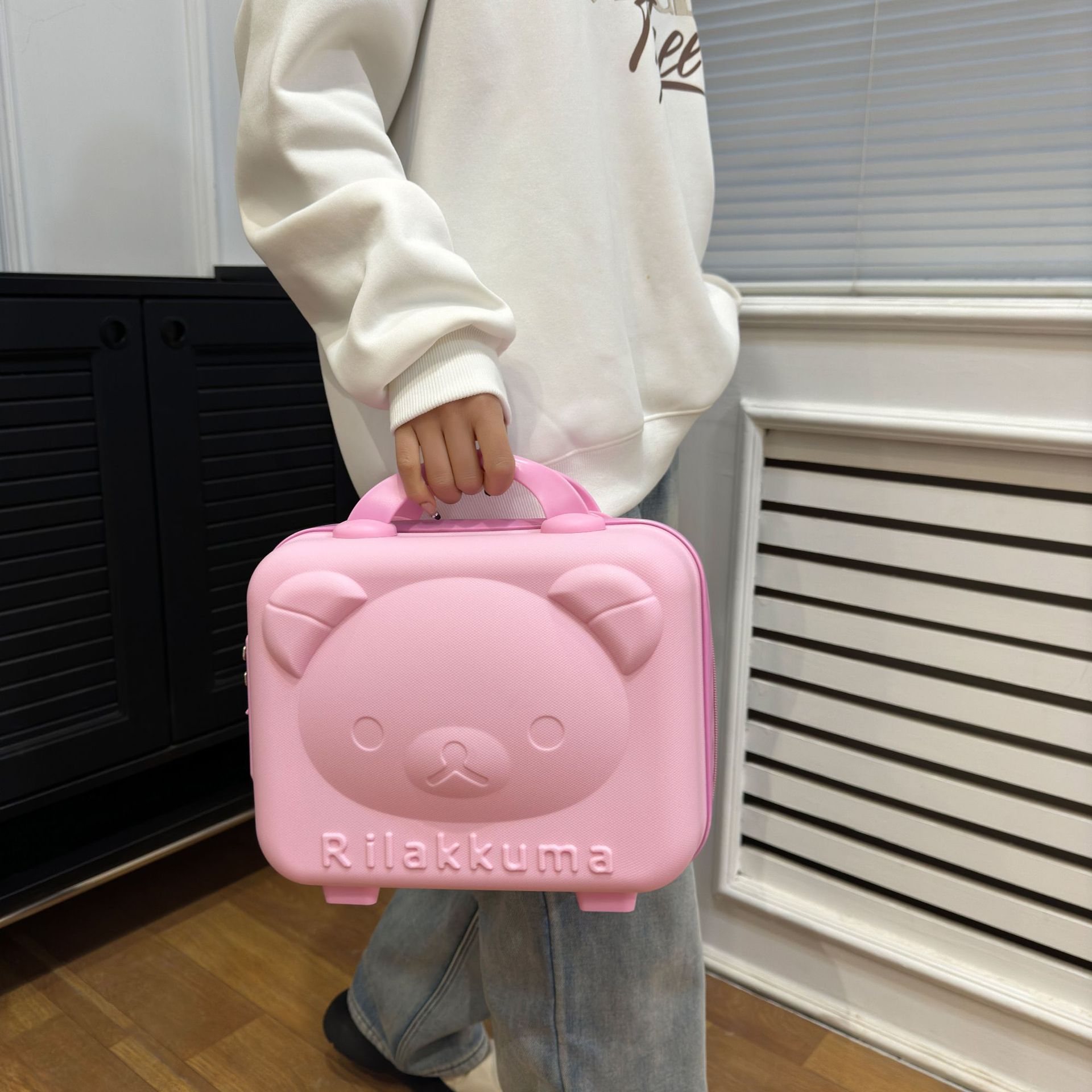 Bear Suitcase Accompanying Gift Bear Makeup Case Boarding 14 Inch Mini Suitcase Cartoon Portable Password Box