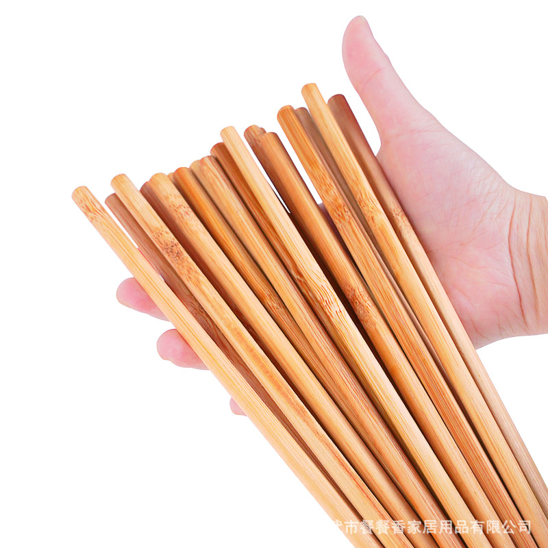 Disposable individually packaged carbonized hotel chopsticks lacquer-free wax-free bamboo chopsticks hotel restaurant hot pot restaurant take-out chopsticks