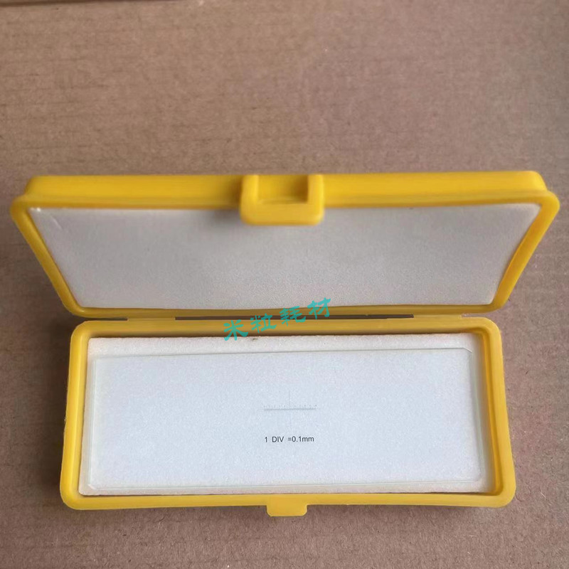 Объективный микрометр C1 для микроскопа, 0.1мм.