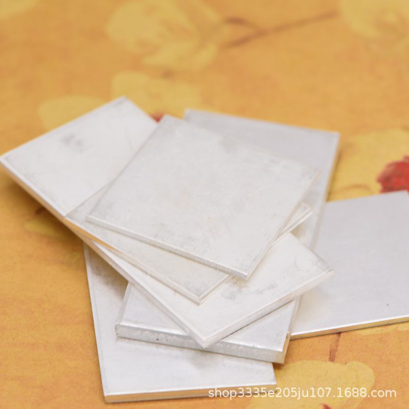 9999 Silver Bar Silver Piece Sterling Silver Tablet Processing Pure Silver Silver Foil Pendant Ring Earrings DIY Handmade Material Accessories