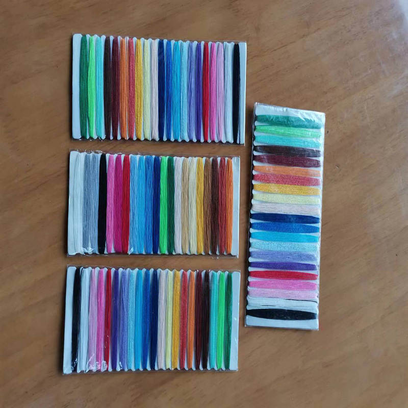 Набор из 21 цвета ниток для рукоделия, нитки для вышивки крестом с иголками, 3м пакеты хлопковых ниток