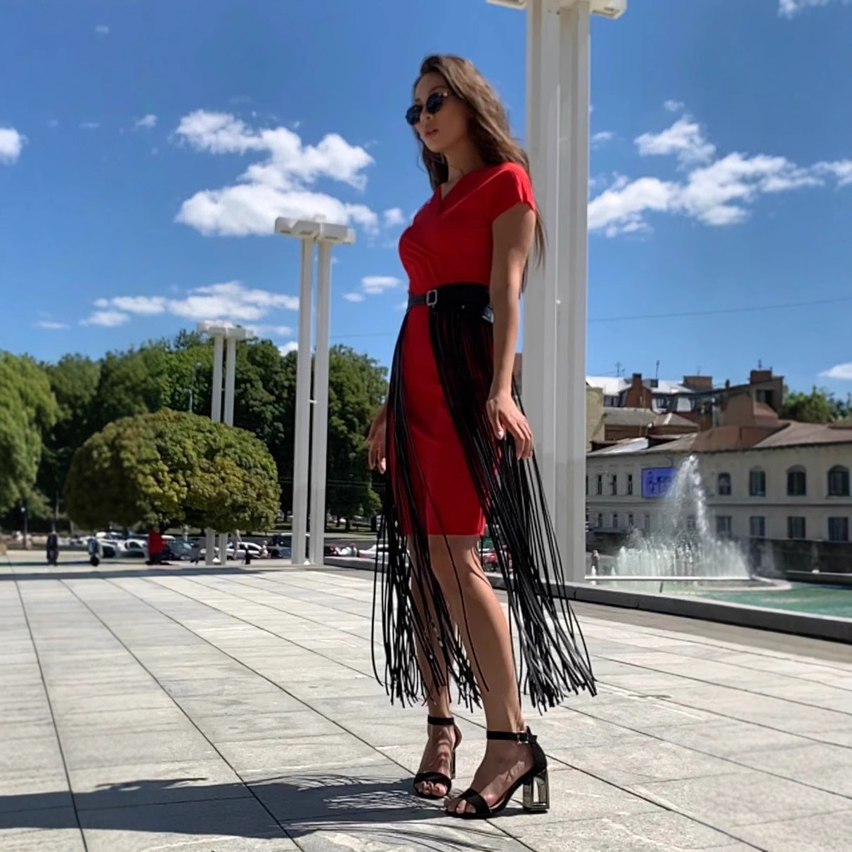 European and American Cross-border Fashion Multi-layer Tassel Belt Super Long Tassel Skirt Waist Cover Accessories Jewelry