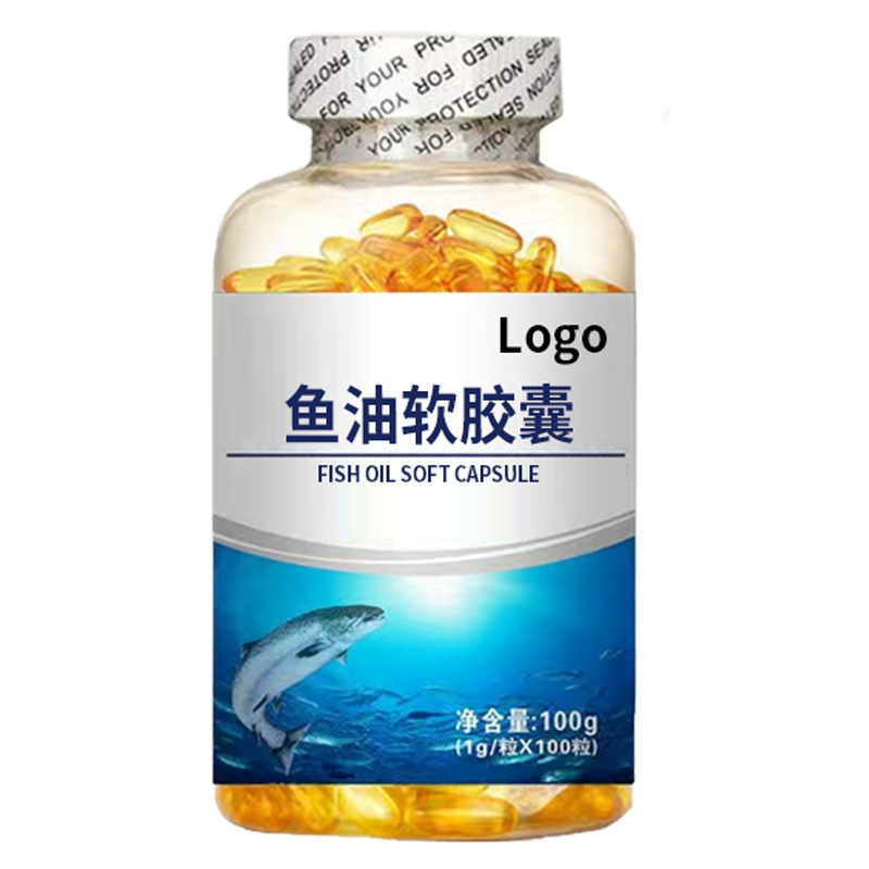 Cross-border TK Amazon Hot Deep Sea Fish Oil Soft Capsule DHA High Content 100 Middle-aged Fish Oil Soft Capsule
